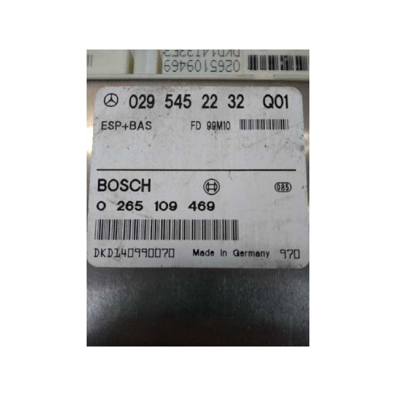 Recambio de centralita abs para mercedes clase e (w210) berlina diesel 270 cdi (210.016) referencia OEM IAM 0265109469 029545223