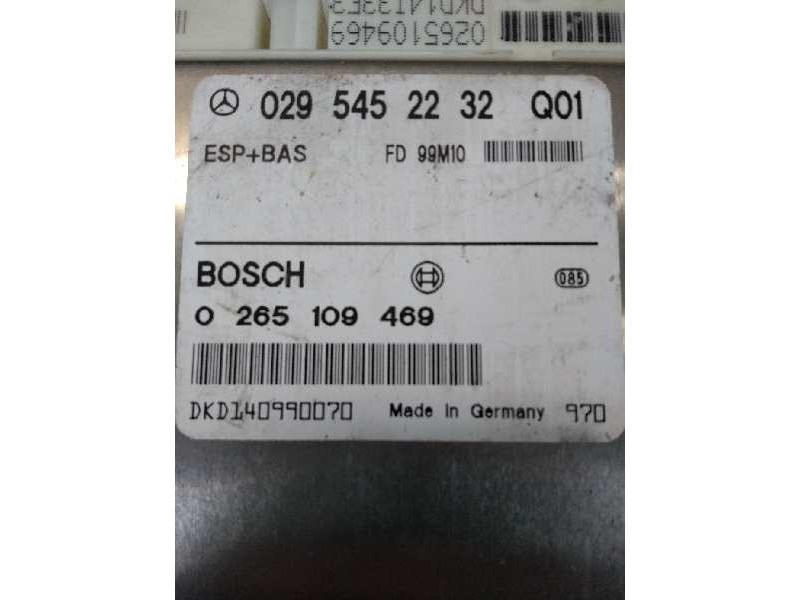 Recambio de centralita abs para mercedes clase e (w210) berlina diesel 270 cdi (210.016) referencia OEM IAM 0265109469 029545223