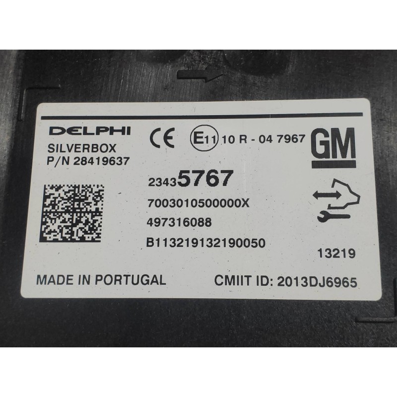 Recambio de modulo electronico para opel insignia sports tourer 2.0 16v cdti referencia OEM IAM 23435767 497316088 