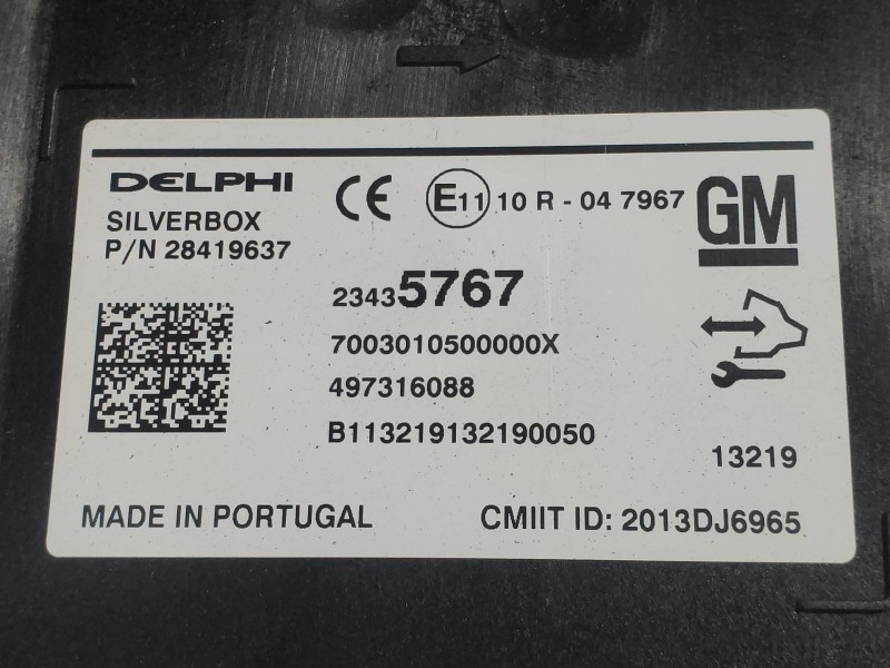 Recambio de modulo electronico para opel insignia sports tourer 2.0 16v cdti referencia OEM IAM 23435767 497316088 