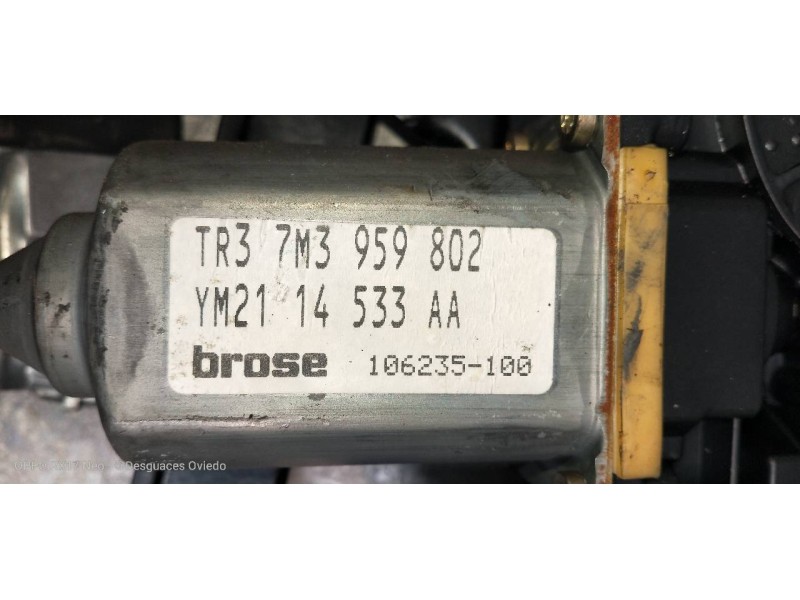 Recambio de elevalunas delantero derecho para ford galaxy (vy) ambiente referencia OEM IAM 7M3959802  