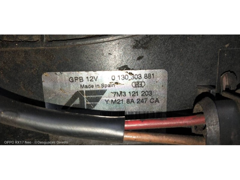 Recambio de electroventilador para ford galaxy (vy) ambiente referencia OEM IAM 7M3121203 0130303881 0130303878 7M3959455A 
