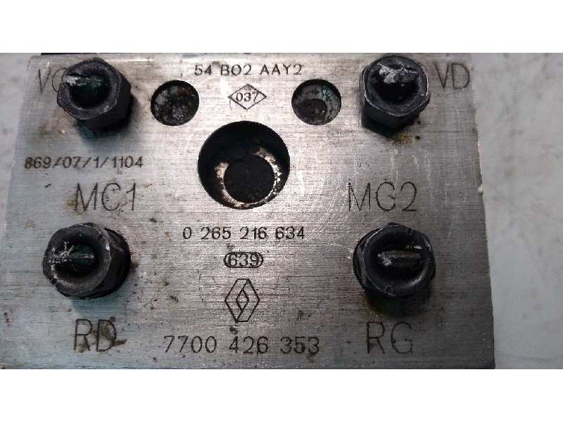 Recambio de abs para renault safrane (b54) 2.2 dt (b54g) referencia OEM IAM 0265216634 0273004350 7700426353 54B02AAY2