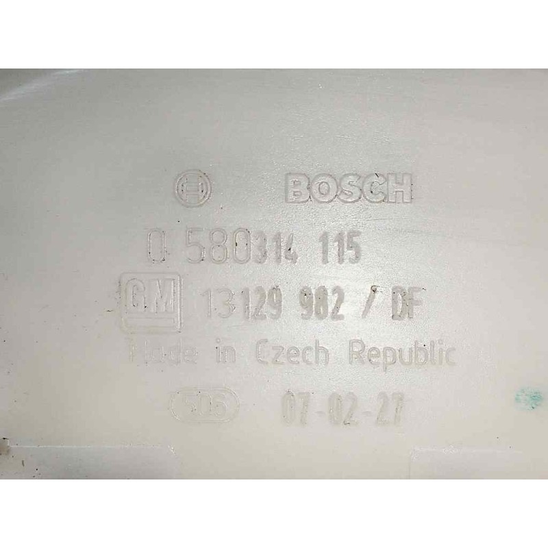 Recambio de bomba combustible para opel zafira b 1.8 16v referencia OEM IAM 0580314115 13129982 BOSCH AFORADOR