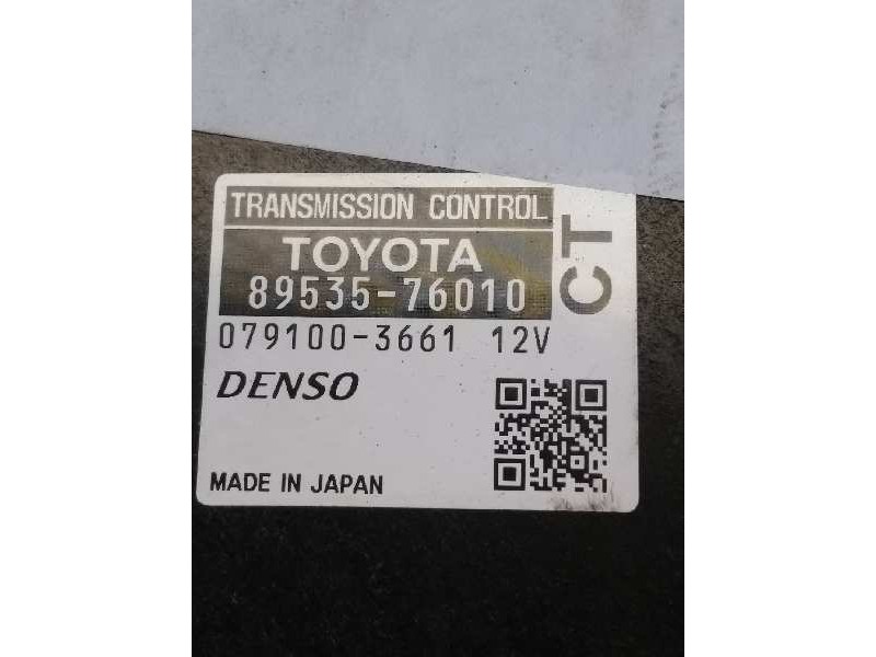 Recambio de centralita cambio automatico para lexus ct 200h referencia OEM IAM 8953576010 0791003661 CT