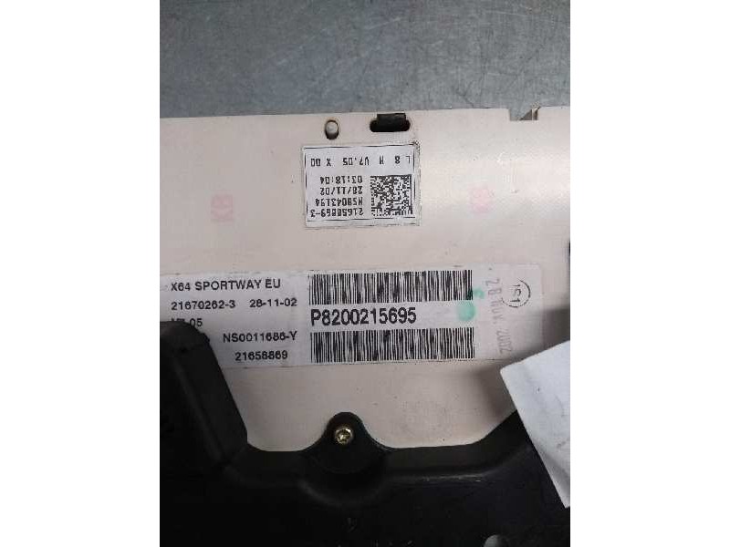 Recambio de cuadro instrumentos para renault scenic rx4 (ja0) 1.9 dci diesel cat referencia OEM IAM P8200215695 NS0011686Y 