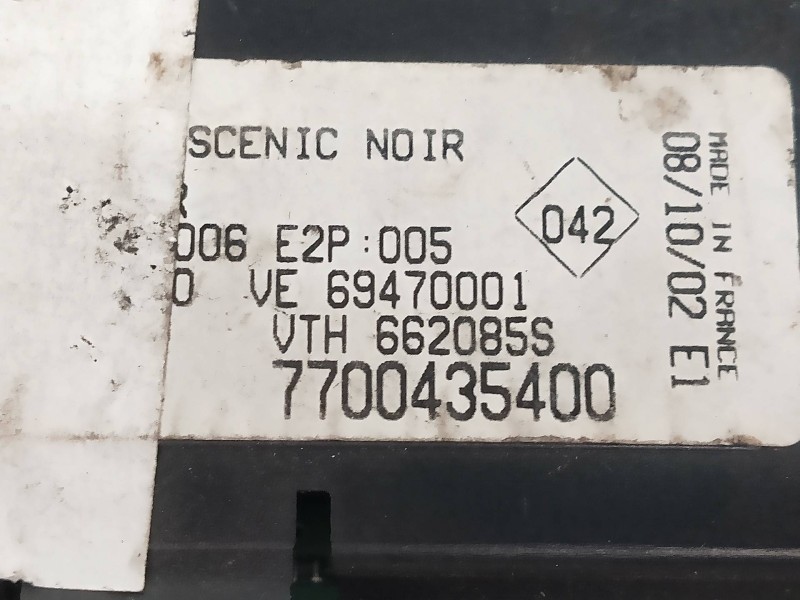 Recambio de mando calefaccion / aire acondicionado para renault scenic rx4 (ja0) 1.9 dci diesel cat referencia OEM IAM 770043540