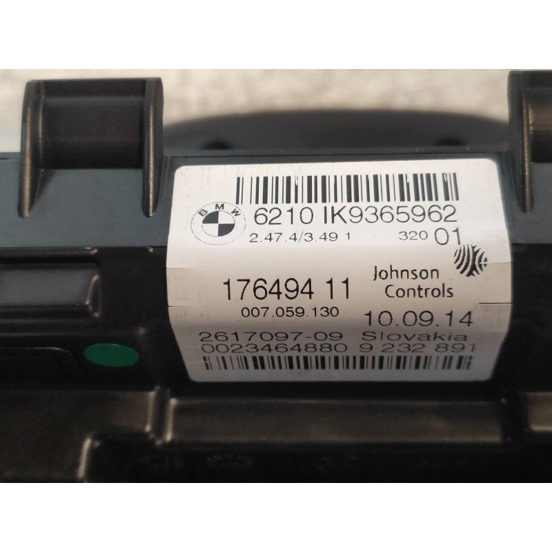 Recambio de cuadro instrumentos para bmw serie 2 active tourer (f45) 218d referencia OEM IAM 17649411 6210IK9365962 261709709 62