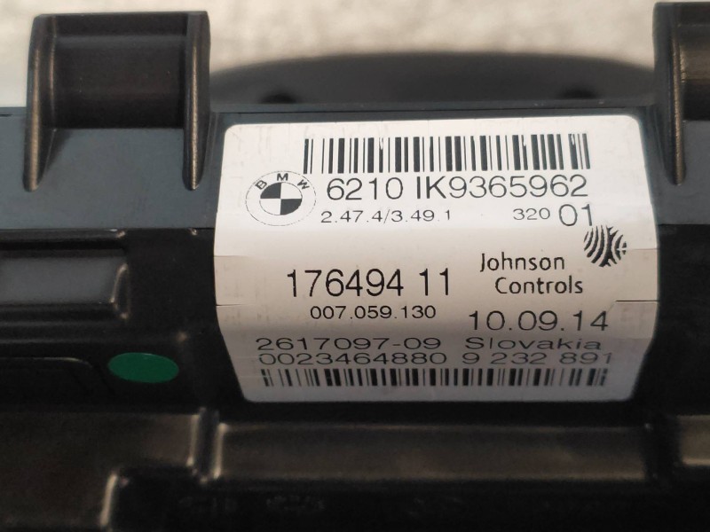 Recambio de cuadro instrumentos para bmw serie 2 active tourer (f45) 218d referencia OEM IAM 17649411 6210IK9365962 261709709 62