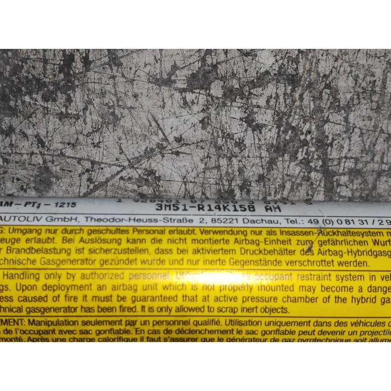 Recambio de airbag cortina delantero izquierdo para ford c-max (cb3) business referencia OEM IAM 3M51R14K158AH  