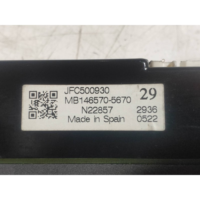 Recambio de mando calefaccion / aire acondicionado para land rover discovery 2.7 td v6 cat referencia OEM IAM MB1465705670 JFC50