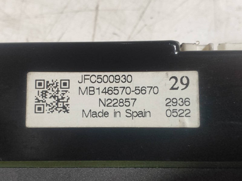Recambio de mando calefaccion / aire acondicionado para land rover discovery 2.7 td v6 cat referencia OEM IAM MB1465705670 JFC50