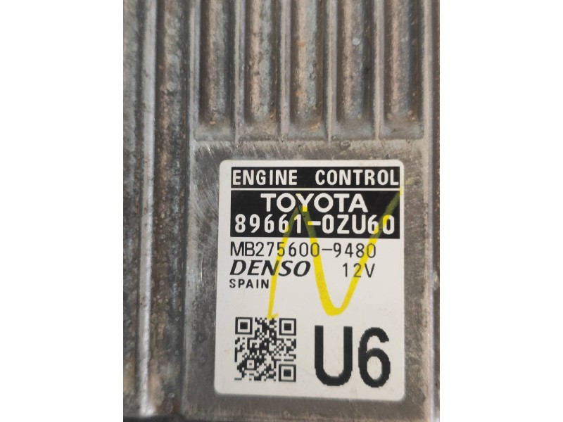 Recambio de centralita motor uce para toyota auris hybrid business referencia OEM IAM MB2756009480 896610ZU60 896610ZM30