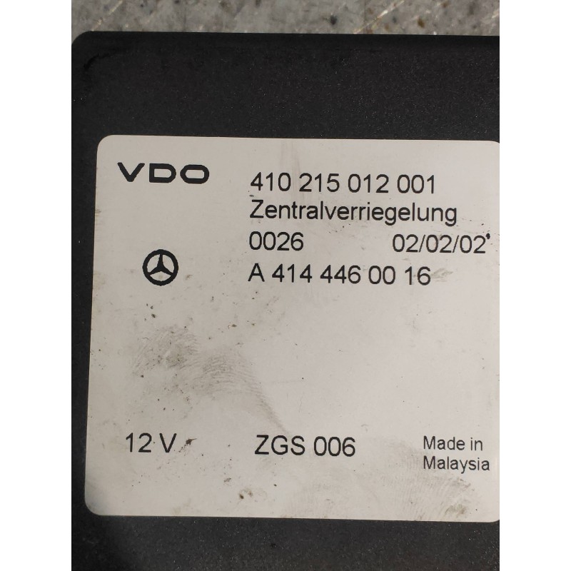 Recambio de modulo electronico para mercedes vaneo (w414) furgoneta compacta cdi (414.700) referencia OEM IAM 414215012001 A4144