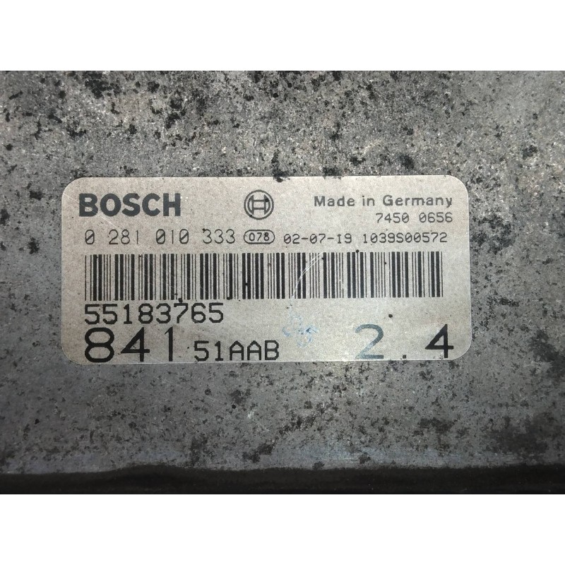 Recambio de centralita motor uce para lancia thesis (115) 2.4 jtd executive referencia OEM IAM 0281010333 55183765 84151AAB