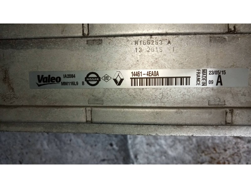 Recambio de intercooler para renault kadjar business referencia OEM IAM 144614EA0A  