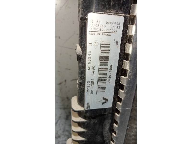 Recambio de radiador agua para renault kadjar business referencia OEM IAM 21407399R  