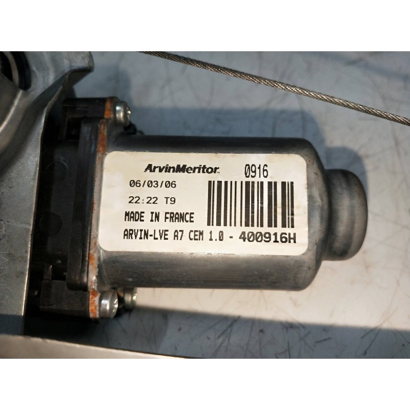 Recambio de elevalunas delantero derecho para peugeot 207 1.6 hdi fap cat (9hz / dv6ted4) referencia OEM IAM 400916H  5P