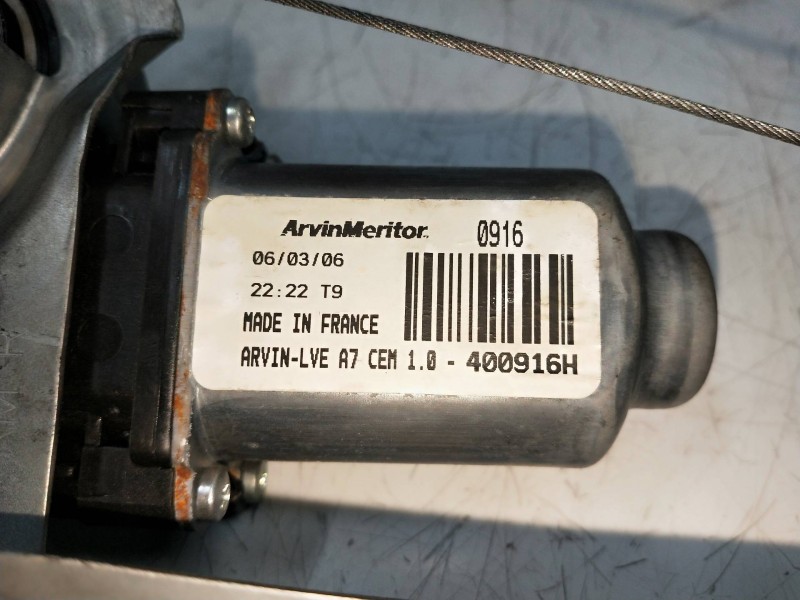 Recambio de elevalunas delantero derecho para peugeot 207 1.6 hdi fap cat (9hz / dv6ted4) referencia OEM IAM 400916H  5P