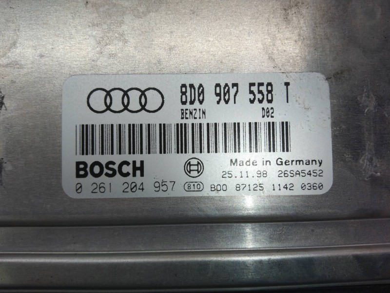 Recambio de centralita motor uce para audi a4 berlina (b5) 1.8 referencia OEM IAM 0261204957 8D0907558T D02