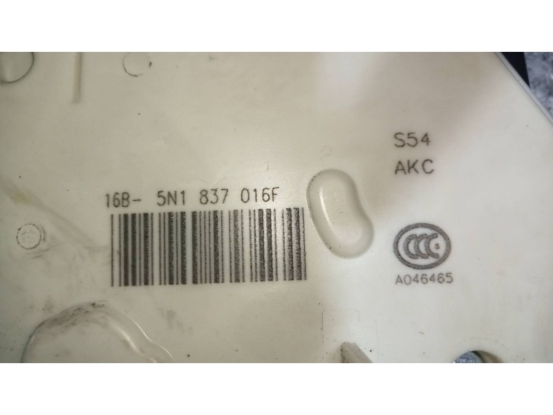 Recambio de motor cierre centralizado delantero derecho para volkswagen cc (358) advance bluemotiontech referencia OEM IAM 5N183