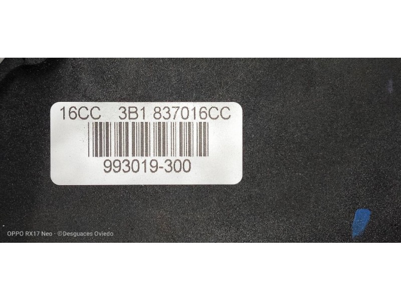 Recambio de motor cierre centralizado delantero derecho para volkswagen polo (9n3) united referencia OEM IAM 3B1837016CC  