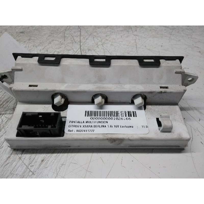 Recambio de pantalla multifuncion para citroen xsara berlina 1.6i 16v exclusive referencia OEM IAM 9637411777 D03 216577286A