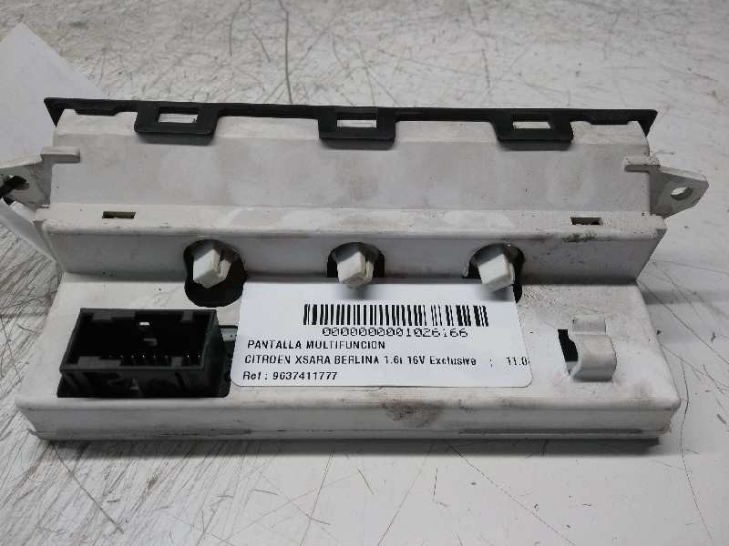 Recambio de pantalla multifuncion para citroen xsara berlina 1.6i 16v exclusive referencia OEM IAM 9637411777 D03 216577286A