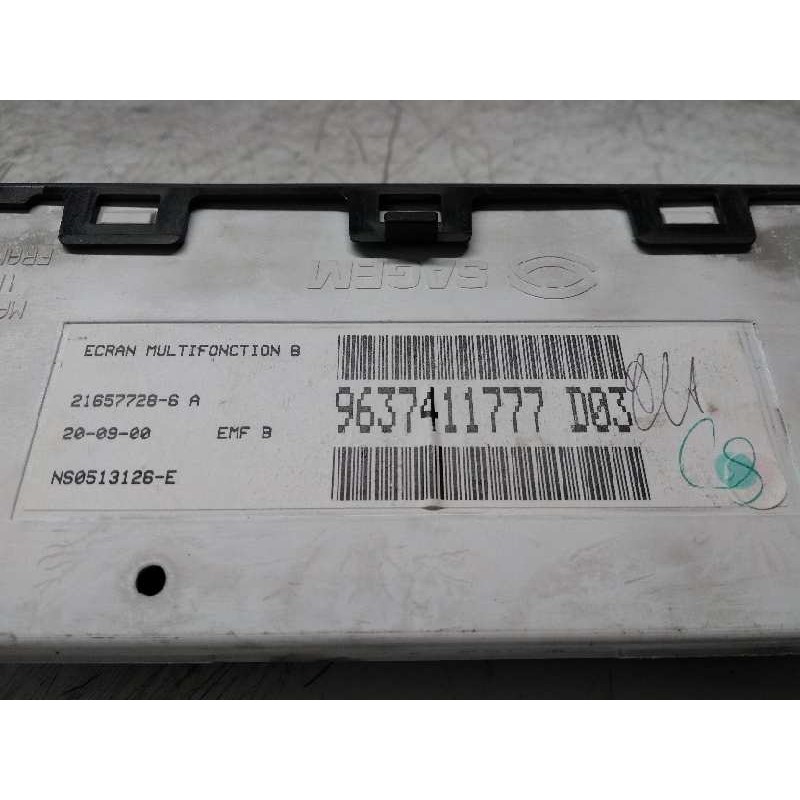 Recambio de pantalla multifuncion para citroen xsara berlina 1.6i 16v exclusive referencia OEM IAM 9637411777 D03 216577286A