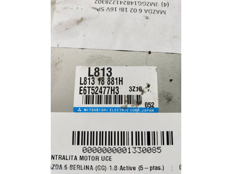 Recambio de centralita motor uce para mazda 6 berlina (gg) 1.8 active (5-ptas.) referencia OEM IAM L81318881H E6T52477H3 L813