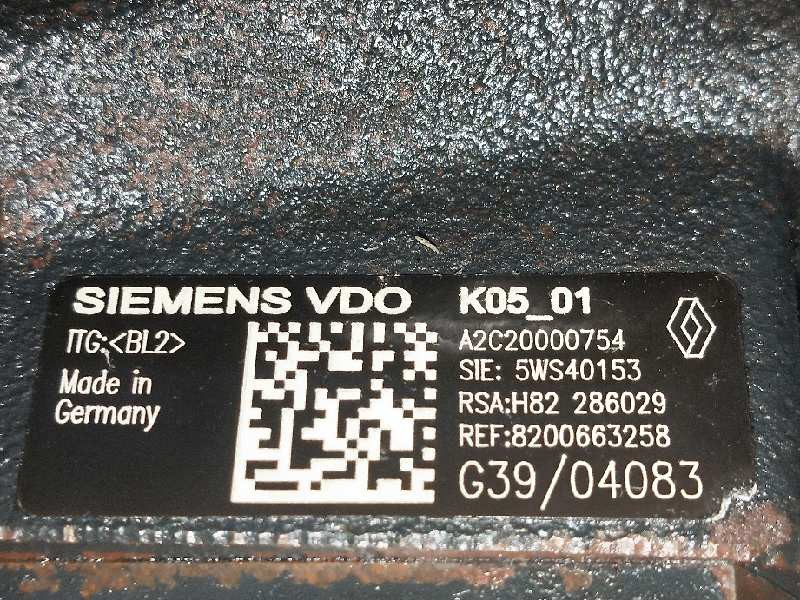 Recambio de bomba inyeccion para nissan tiida (c11x/sc11x) acenta referencia OEM IAM A2C20000754 5WS40153 SIEMENS