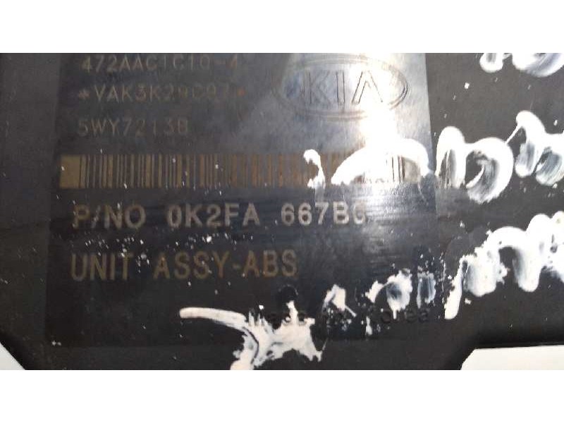 Recambio de abs para kia carnival ii 2.9 crdi lx referencia OEM IAM 0K2FA667B0 2K56T437A0 BH60104700
