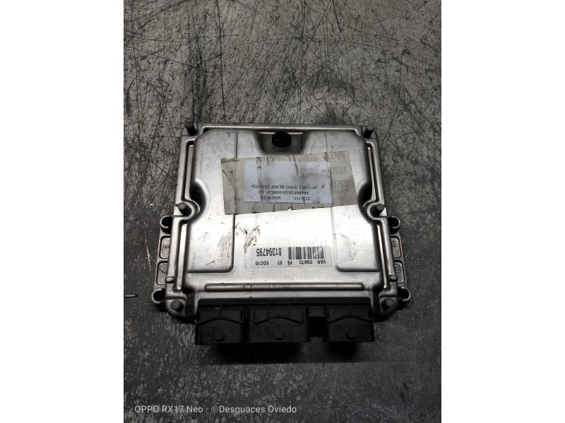 Recambio de centralita motor uce para peugeot 406 berlina (s1/s2) srdt referencia OEM IAM 0281010590 9643527480 EDC15
