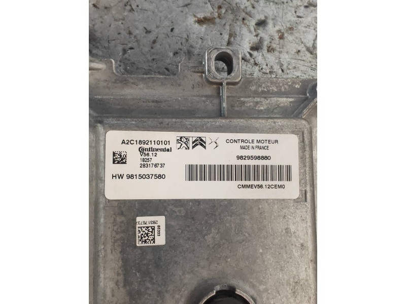 Recambio de centralita motor uce para citroen c-elysée shine referencia OEM IAM A2C1892110101 9829598880 9815037580