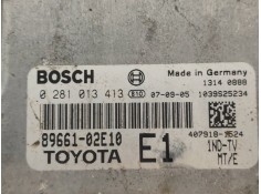 Recambio de centralita motor uce para toyota corolla (e15) luna referencia OEM IAM 0281013413 8966102E10  2