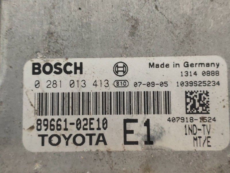 Recambio de centralita motor uce para toyota corolla (e15) luna referencia OEM IAM 0281013413 8966102E10 
