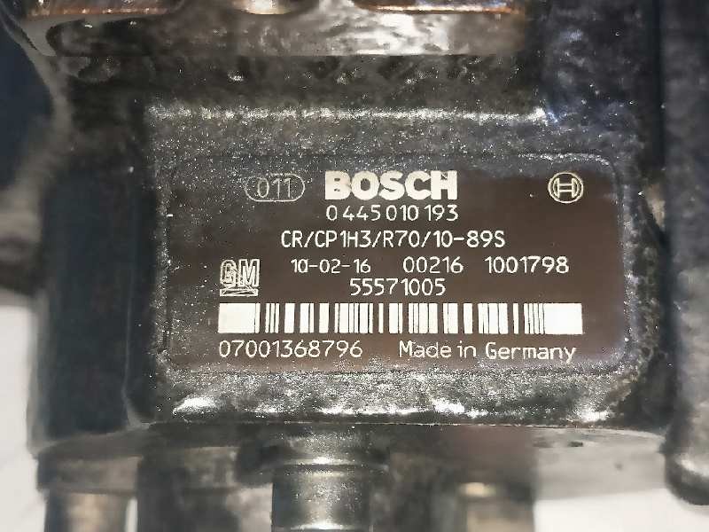 Recambio de bomba inyeccion para opel insignia berlina 2.0 16v cdti referencia OEM IAM 0445010193  BOSCH Recambio de bomba inyeccion para opel insignia berlina 2.0 16v cdti referencia OEM IAM 0445010193  BOSCH