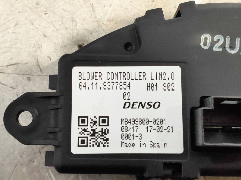 Recambio de resistencia calefaccion para mini mini 5-trg. (f55) one d referencia OEM IAM MB4998000201 64119377854 DENSO