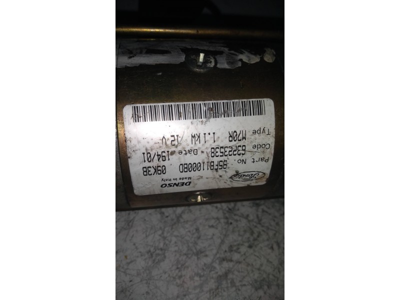 Recambio de motor arranque para ford fiesta berlina (dx) básico referencia OEM IAM 95FB11000BD 63223538 
