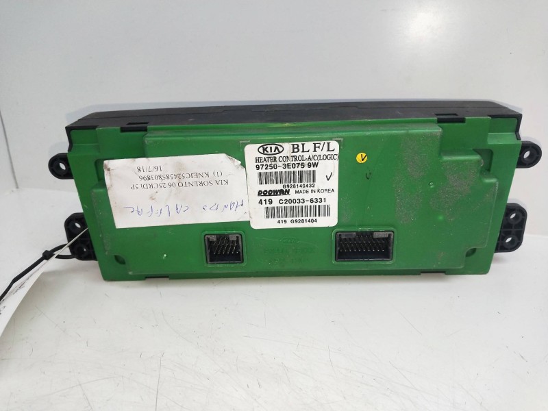Recambio de mando calefaccion / aire acondicionado para kia sorento 2.5 crdi referencia OEM IAM 972503E0759W  