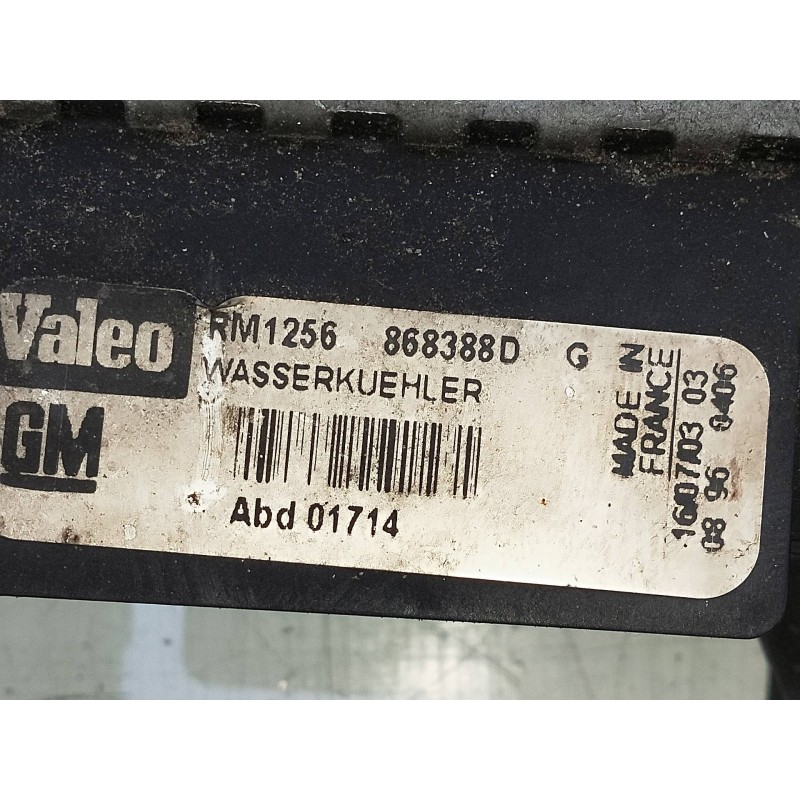 Recambio de radiador agua para opel vectra c berlina 1.8 16v cat (z 18 xe / 2h9) referencia OEM IAM 868388D  