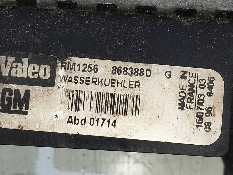 Recambio de radiador agua para opel vectra c berlina 1.8 16v cat (z 18 xe / 2h9) referencia OEM IAM 868388D  