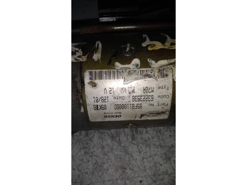Recambio de motor arranque para ford fiesta berlina (dx) ambiente referencia OEM IAM 95FB11000BD 63223538 DENSO