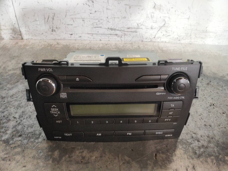 Recambio de sistema audio / radio cd para toyota corolla (e15) luna referencia OEM IAM 8612012B00 CQJS7670A 