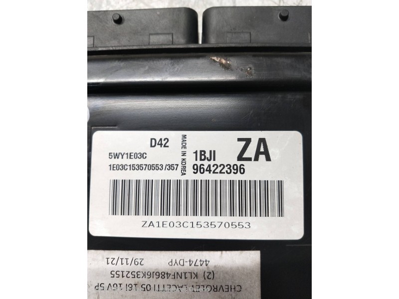 Recambio de centralita motor uce para chevrolet lacetti cdx referencia OEM IAM 5WY1E03C 96422396 D42 1BJI ZA