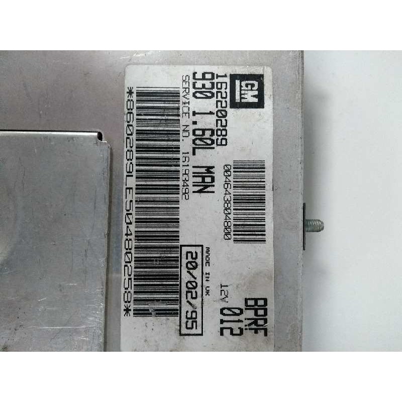 Recambio de centralita motor uce para alfa romeo 145 1.6 cat referencia OEM IAM 16220289 BPRF012 16193492