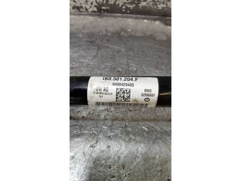 Recambio de transmision trasera derecha para volkswagen tiguan (5n2) sport 4motion bmt referencia OEM IAM 1K0501204F  