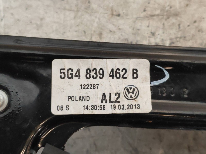 Recambio de elevalunas trasero derecho para volkswagen golf vii lim. (5g1) advance bluemotion referencia OEM IAM 5G4839462B 5Q49
