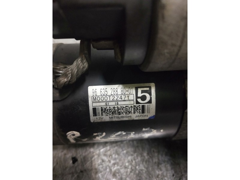 Recambio de motor arranque para peugeot 207 confort referencia OEM IAM 9663528880  