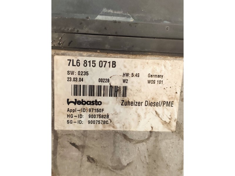 Recambio de calefaccion entera normal para volkswagen touareg (7la) tdi r5 referencia OEM IAM 7L6815071B 97150F 9007582B 9007578